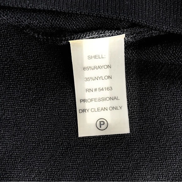 CALVIN KLEIN M Petite Colorblock Knit Long Sleeve Dress Black Taupe Cream MP - Picture 13 of 16